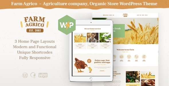 Farm Agrico – Agriculture & Organic Farm Food WordPress Theme