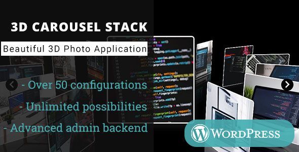 3D Carousel Stack Gallery – WordPress Media Plugin