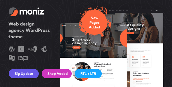 Moniz – Web Design Agency WordPress Theme