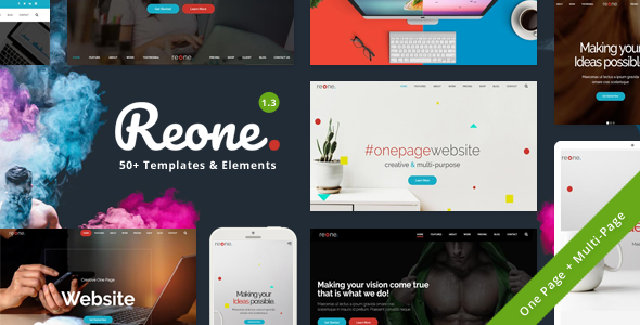 Reone – One Page Parallax