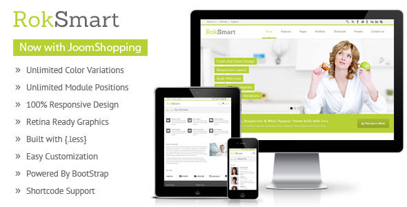 RokSmart – Responsive Multi-Purpose Joomla Theme