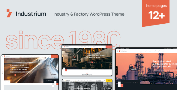 Industrium – Industry & Factory WordPress Theme