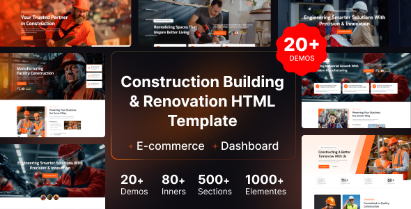 ConstX – Construction HTML Template