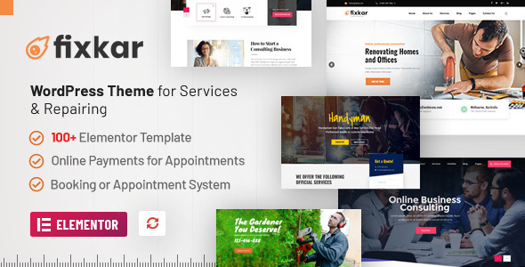 FixKar – All Services WordPress Theme Build With Elementor