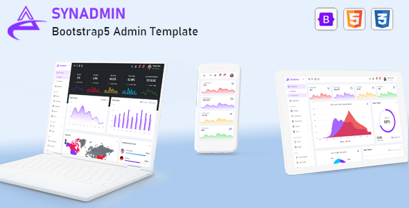 Synadmin –  Bootstrap 5 Admin Template