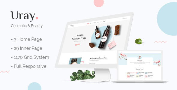 Uray – Cosmetic & Beauty Shop HTML5 Template