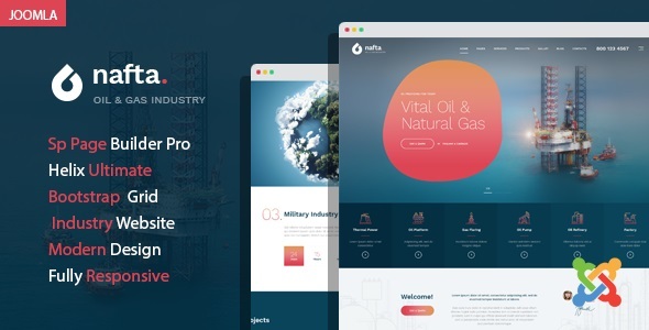 Nafta – Joomla 6 Oil & Gas Industry Template