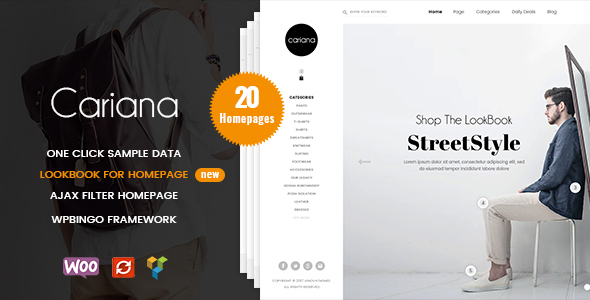 Cariana – WooCommerce Lookbook Fashion WordPress Theme