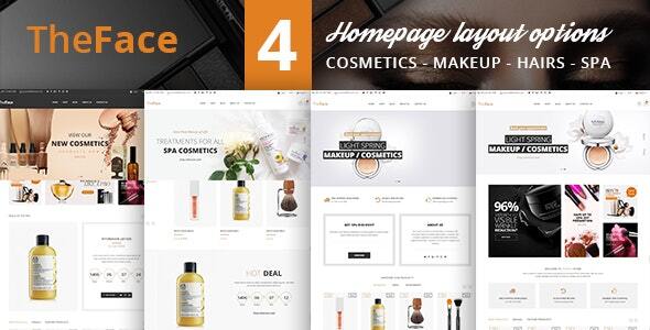 Beauty Cosmetics Store HTML Template – TheFace