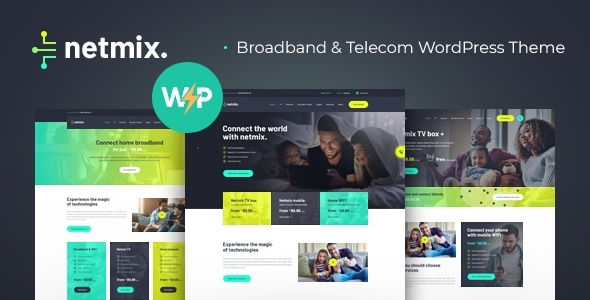 Netmix – Broadband & Telecom Internet Provider  WordPress Theme