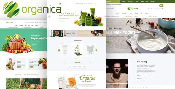 Organica – Organic, Beauty, Natural Cosmetics, Food, Farn and Eco Opencart 2.3 & 3.x