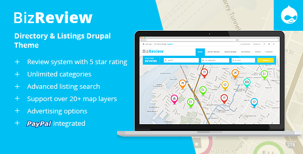 BizReview – Directory Listing Drupal 11 – 10 Theme