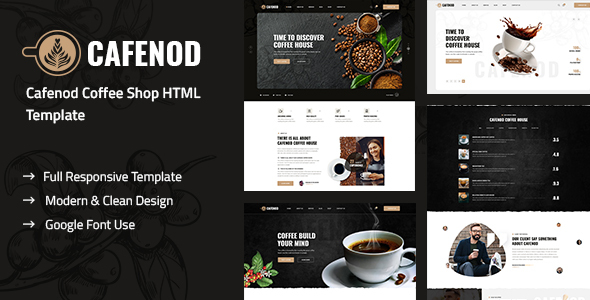 Cafenod – Coffee Shop HTML Template