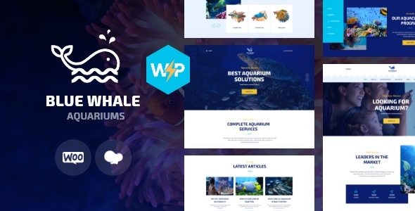 Aqualots – Aquarium Installation and Maintanance Services WordPress Theme
