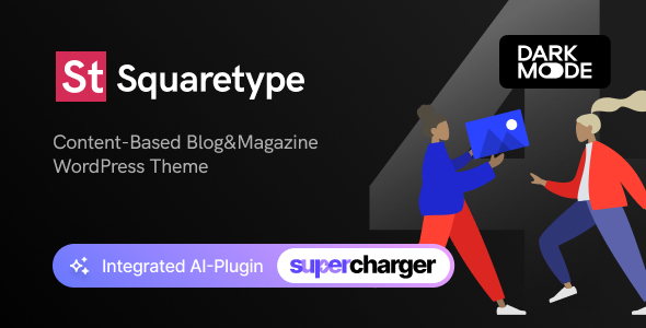 Squaretype – Modern Blog WordPress Theme