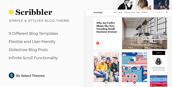 Scribbler – Simple Blog WordPress Theme