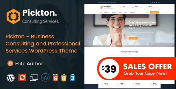Pickton – Consulting WordPress Theme