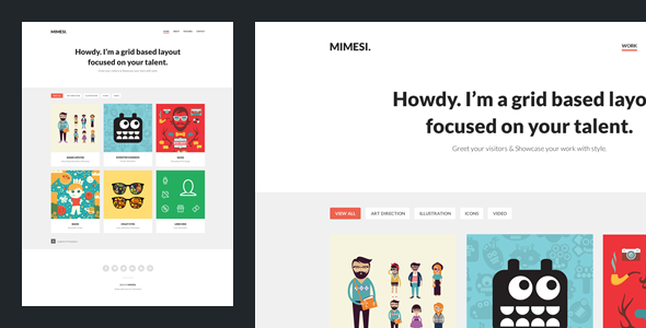 Mimesi – Creative Portfolio Theme for Tumblr