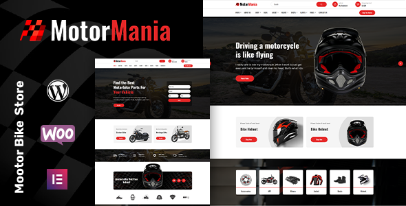 MotorMania – Motorcycle Accessories WooCommerce Theme