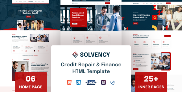 Solvency – Finance & Credit Repair HTML Template