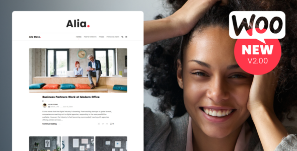 Alia – Minimal Personal Blog
