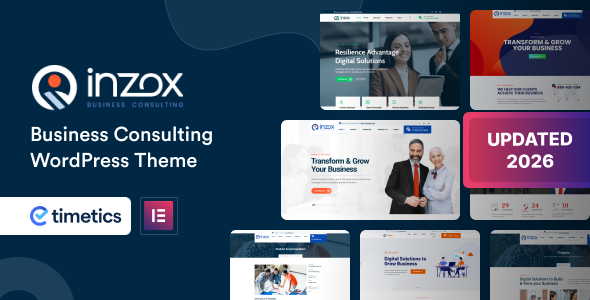 Inzox – Business Consulting WordPress Theme