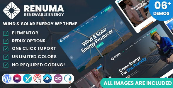 Renuma – Wind & Solar Energy WordPress Theme