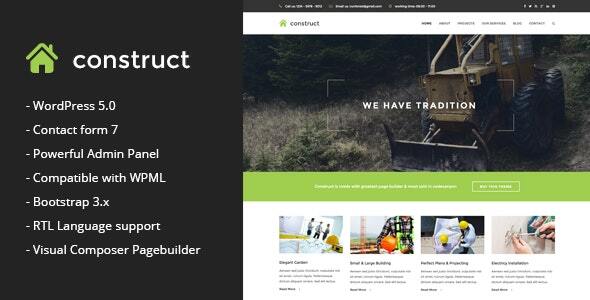 Construct – Construction & Business WordPress Theme