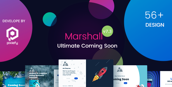 Marshall – The Ultimate Coming Soon Template