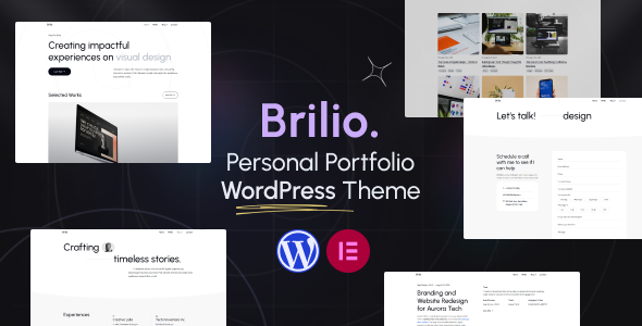 Personal Portfolio WordPress Theme – Brilio