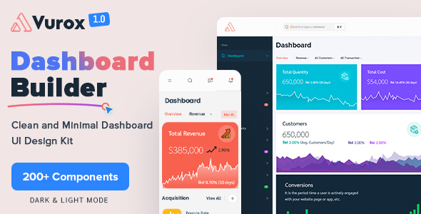 Vurox – Admin Dashboard UI KIT