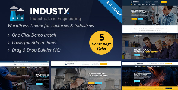 Industx – Industry and Engineering WordPress Theme