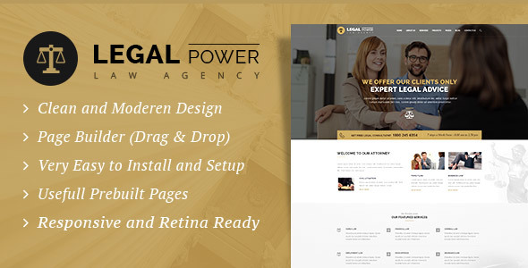 Legal Power – Lawyer Attorney WordPress Theme