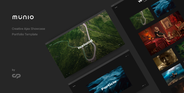 Munio – Creative HTML Ajax Portfolio Showcase Slider Template