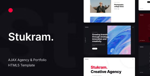 Stukram – AJAX Agency & Portfolio Template