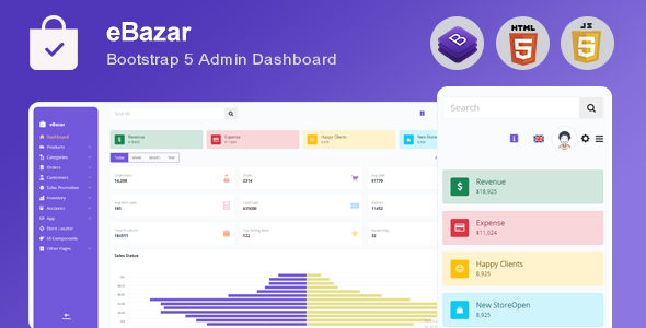 Ebazar – Ecommerce Bootstrap Admin Template