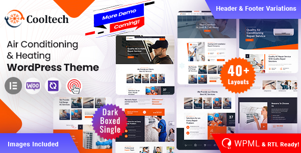 Cooltech – Air Conditioning WordPress Theme