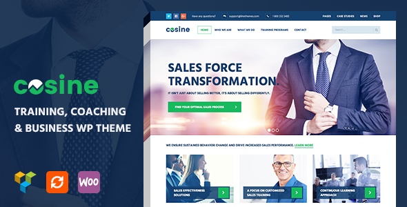 Cosine – Training & Coaching WordPress Theme
