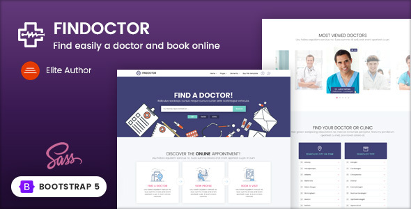 Findoctor – Doctors directory and Book Online template