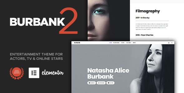 Burbank – Entertainment WordPress Theme for Actors & Stars