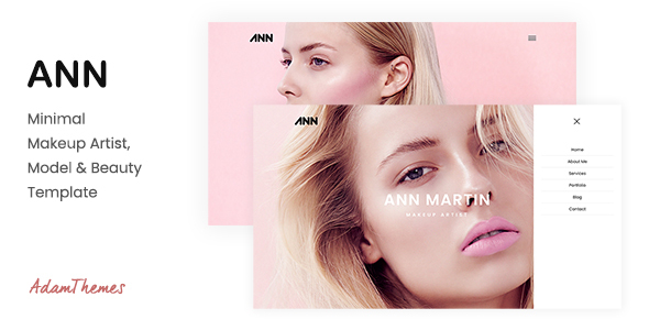 ANN – Minimal Makeup Artist, Model & Beauty Template