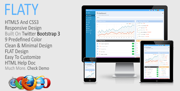 FLATY – Responsive Admin Template