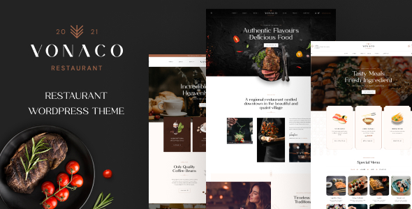 Vonaco – Restaurant & Coffee Shop WordPress Theme