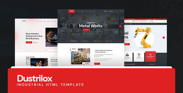 Dustrilox – Factory & Industry HTML5 Template