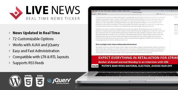 Live News – News Ticker Plugin for WordPress