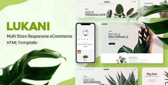 Plant and Flower Shop eCommerce HTML Template – Lukani