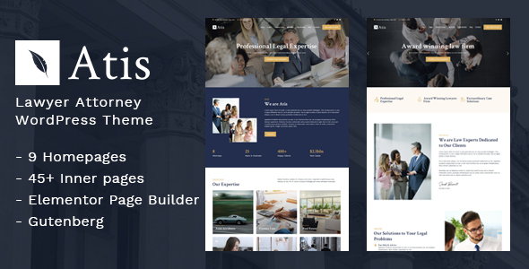 Atis – Lawyer Consulting WordPress Theme