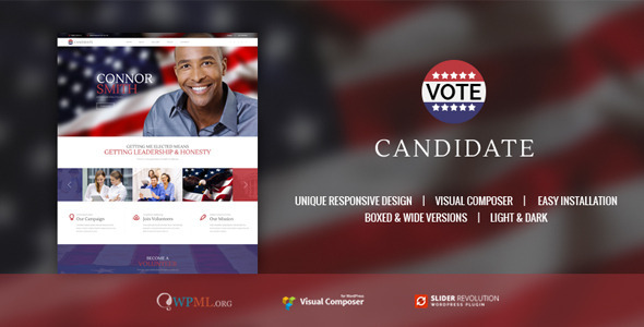CANDIDATE – Political Campaign WordPress Theme