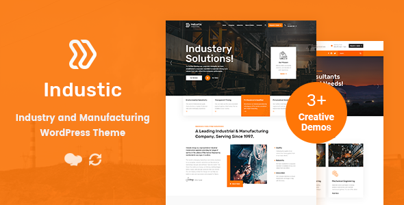 Industic – Factory and Manufacturing WordPress Theme