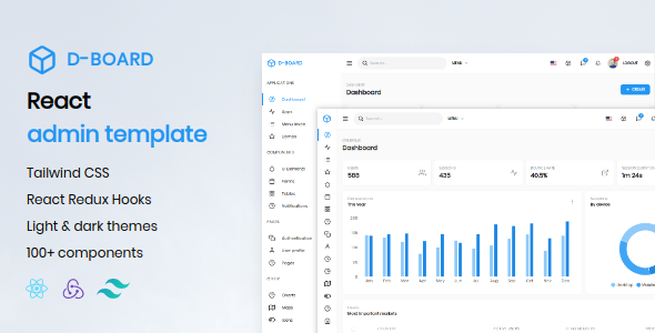 D-board – React Admin Template